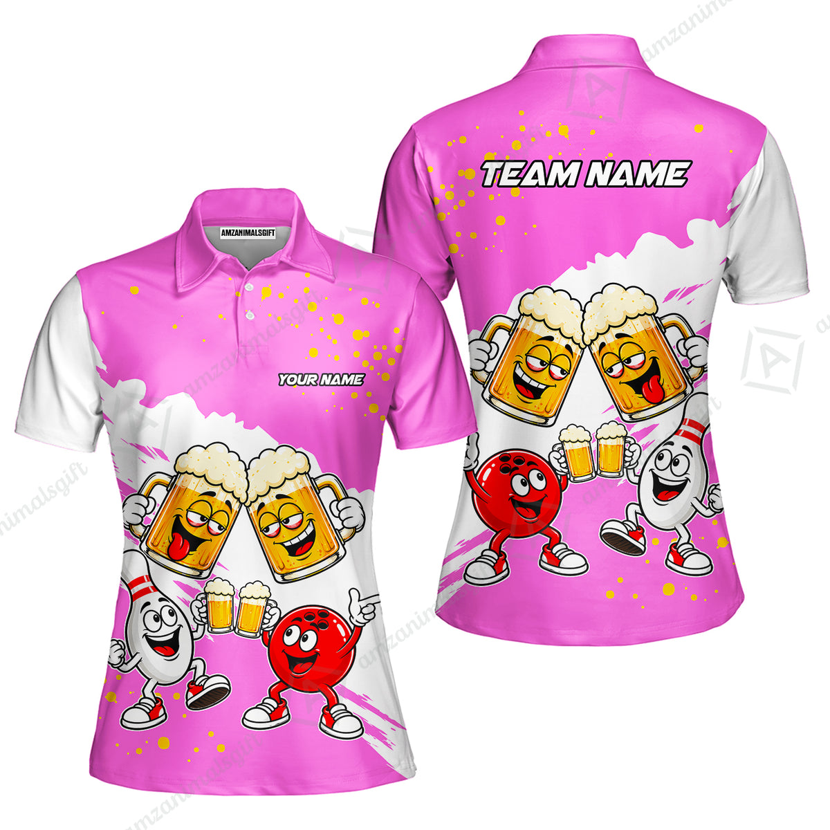 Women Polo||Pink