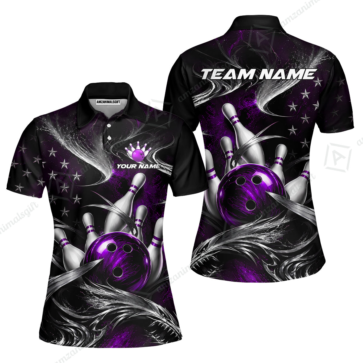 Women Polo||Purple