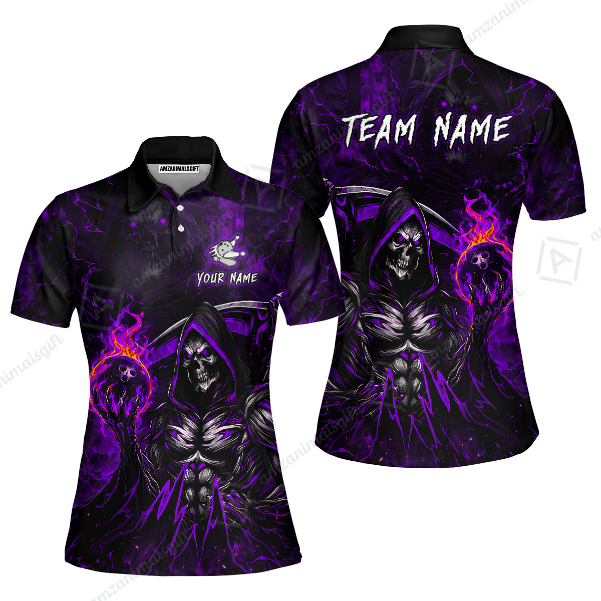 Women Polo||Purple