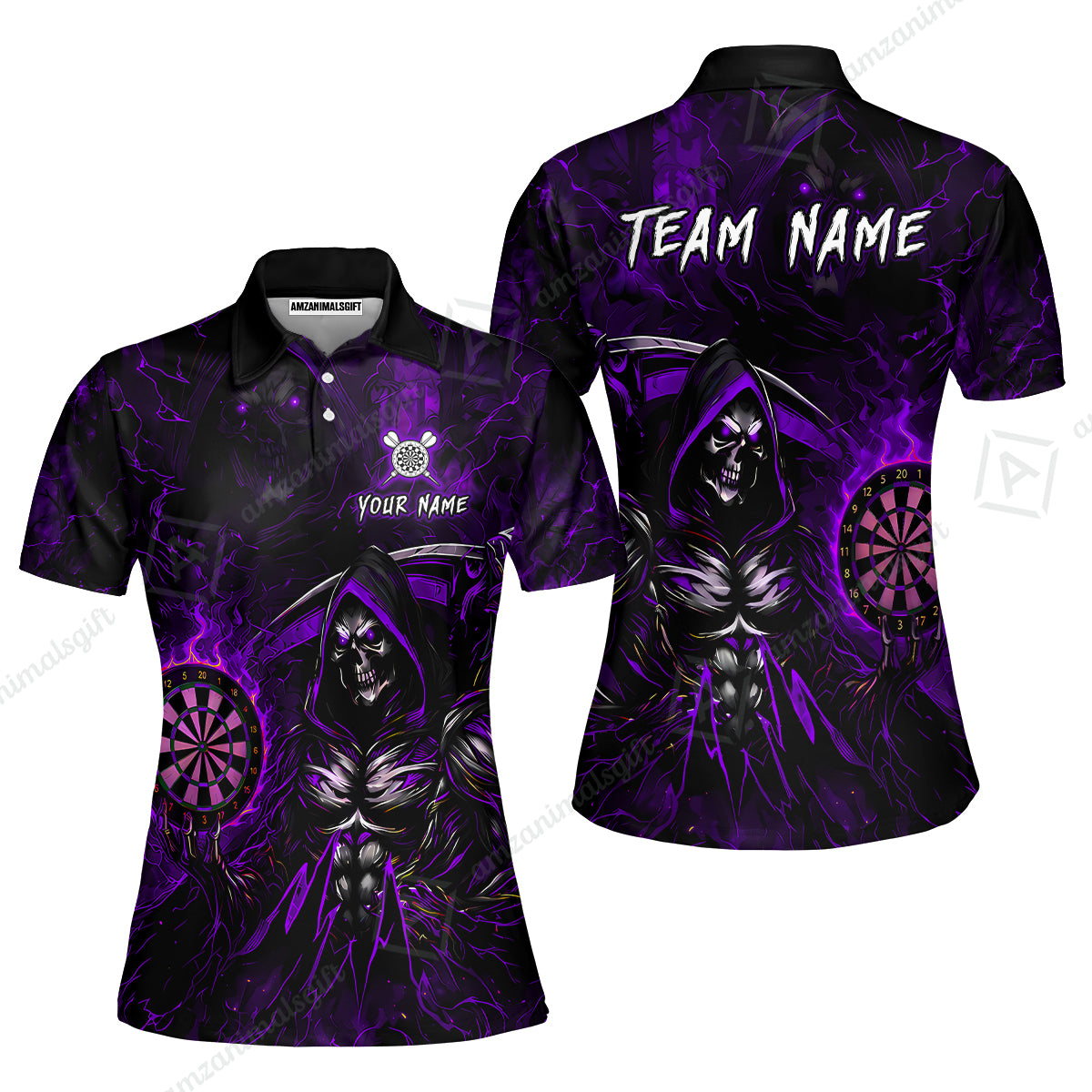 Women Polo Shirt||Purple