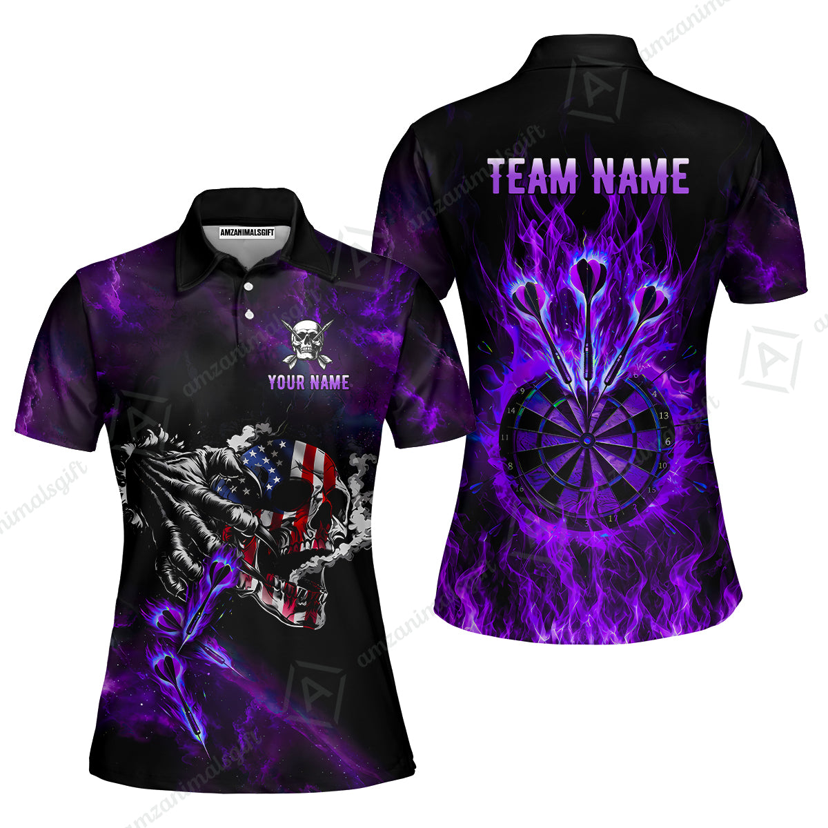Women Polo Shirt||Purple