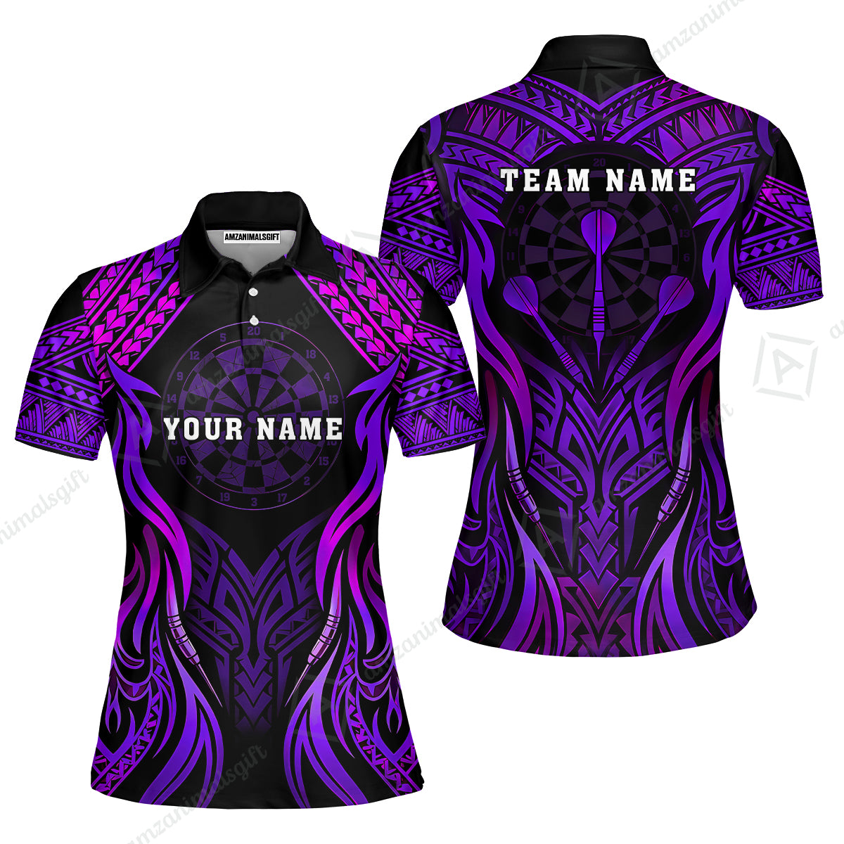 Women Polo Shirt||Purple