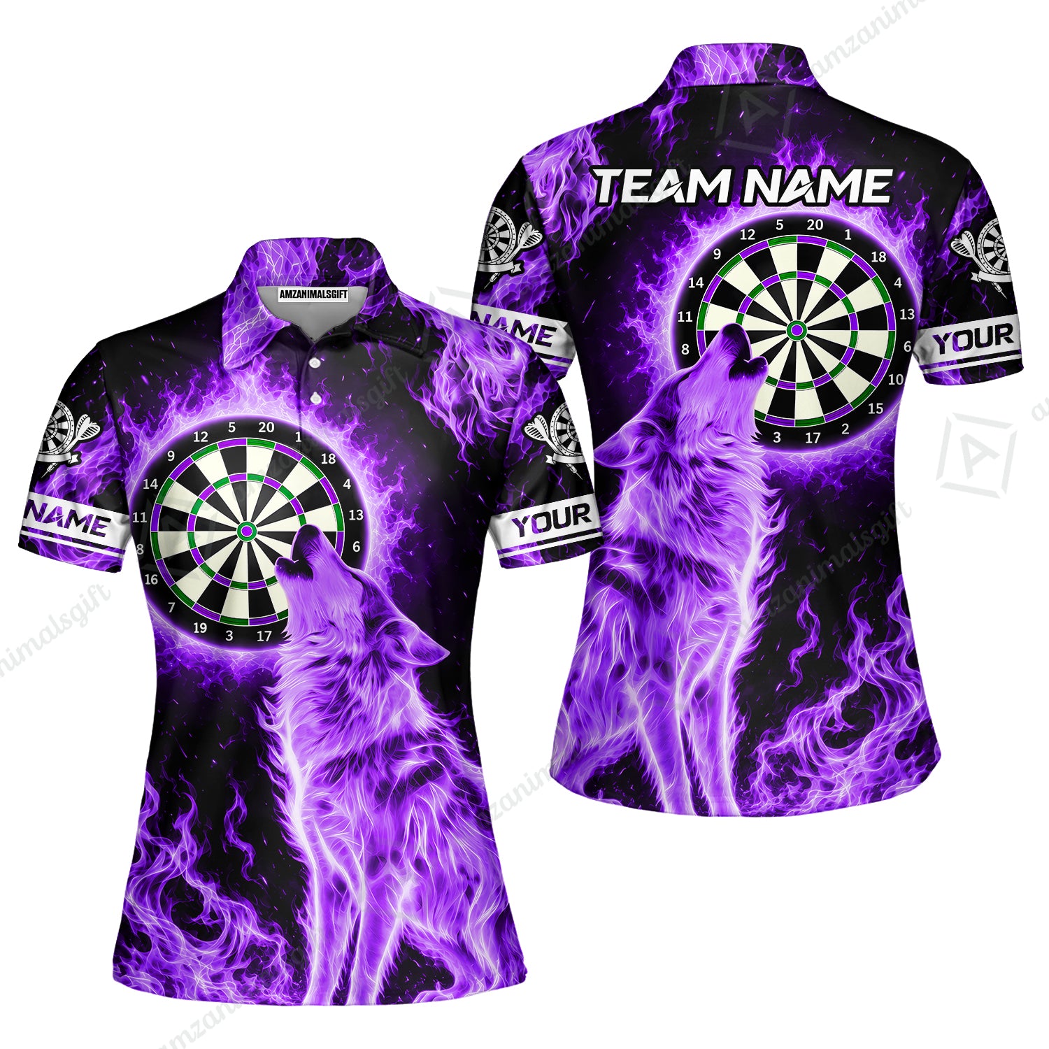 Women Polo Shirt||Purple