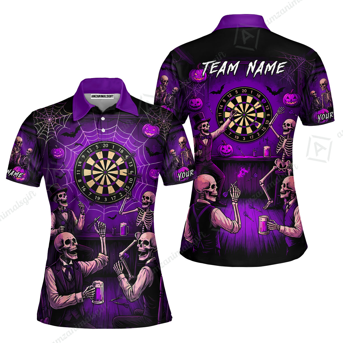 Women Polo Shirt||Purple