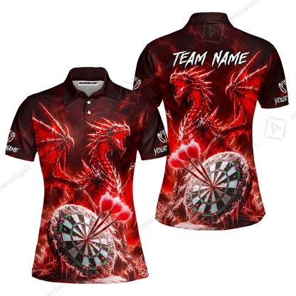 Women Polo Shirt||Red