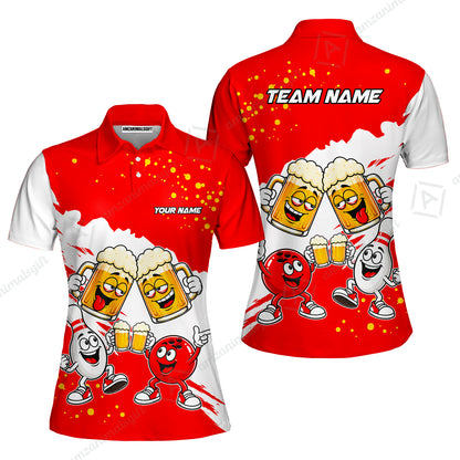 Women Polo||Red
