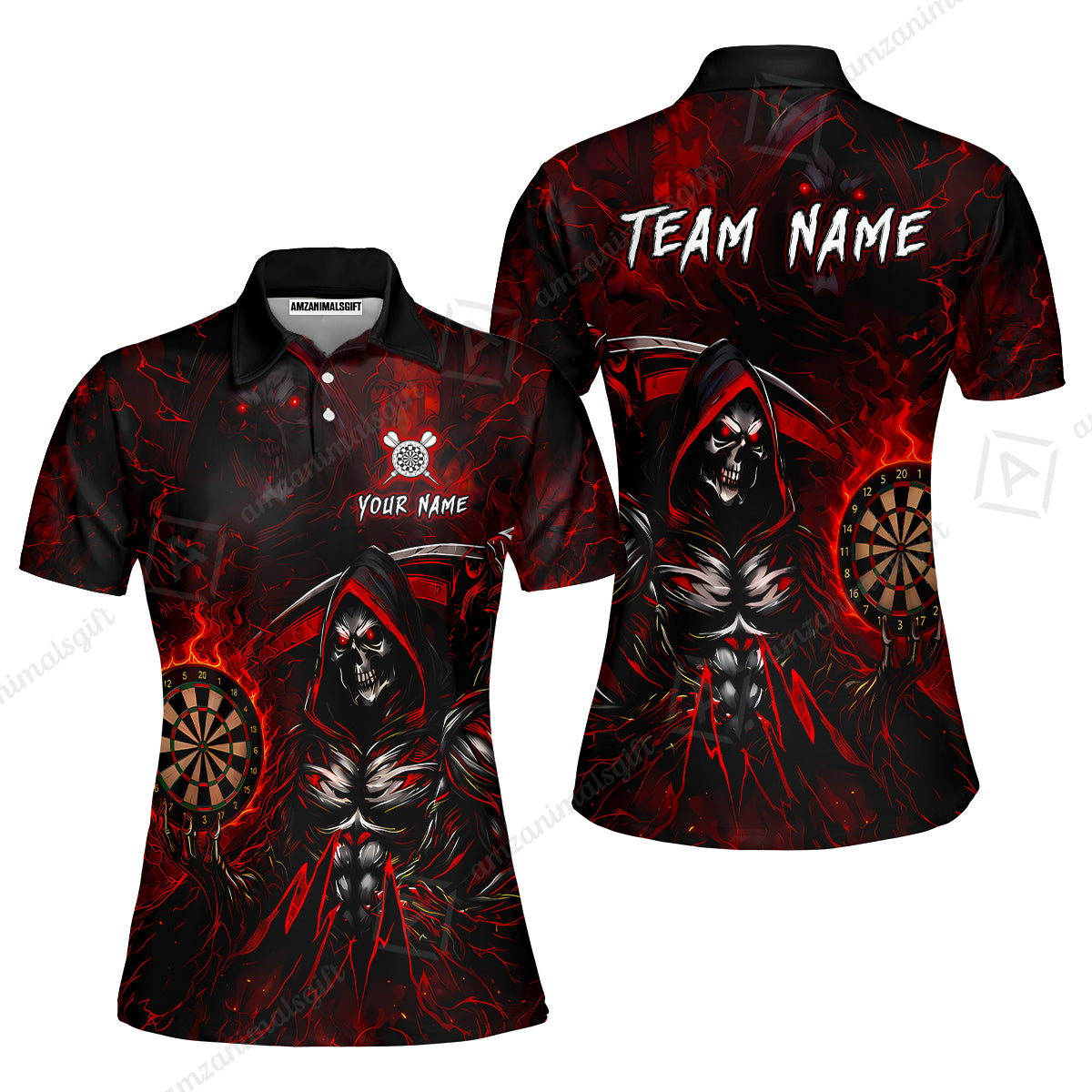 Women Polo Shirt||Red