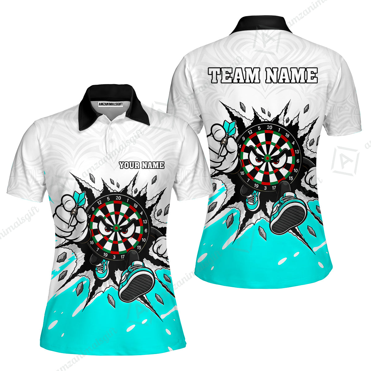 Women Polo Shirt||Turquoise