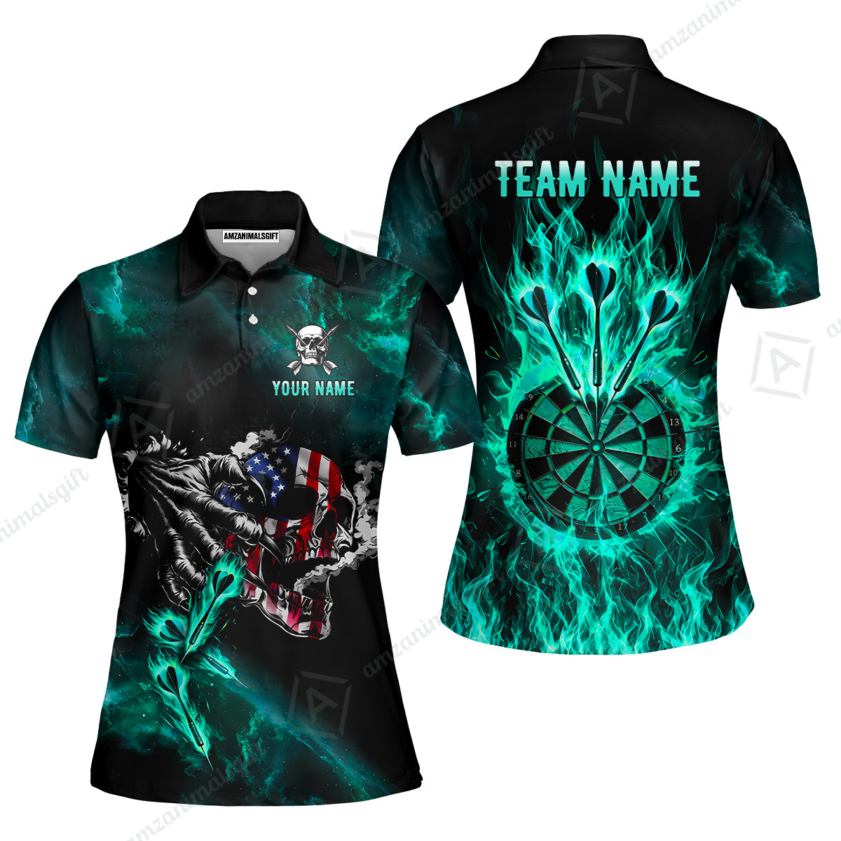 Women Polo Shirt||Turquoise