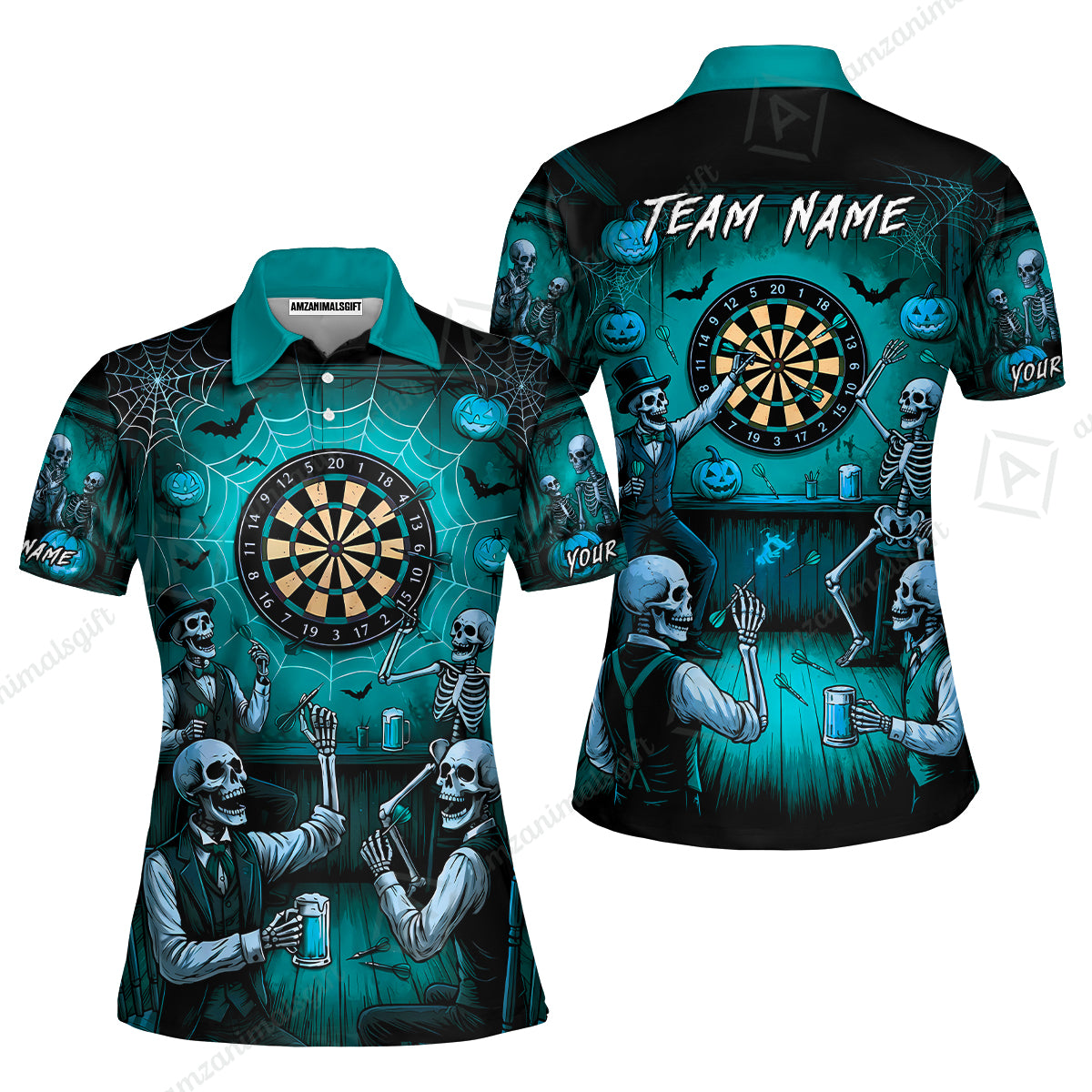 Women Polo Shirt||Turquoise