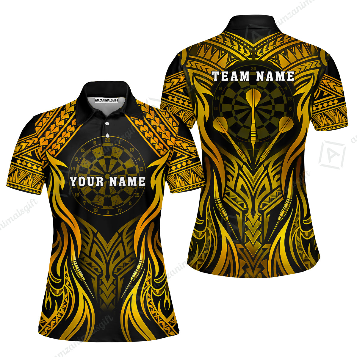 Women Polo Shirt||Yellow