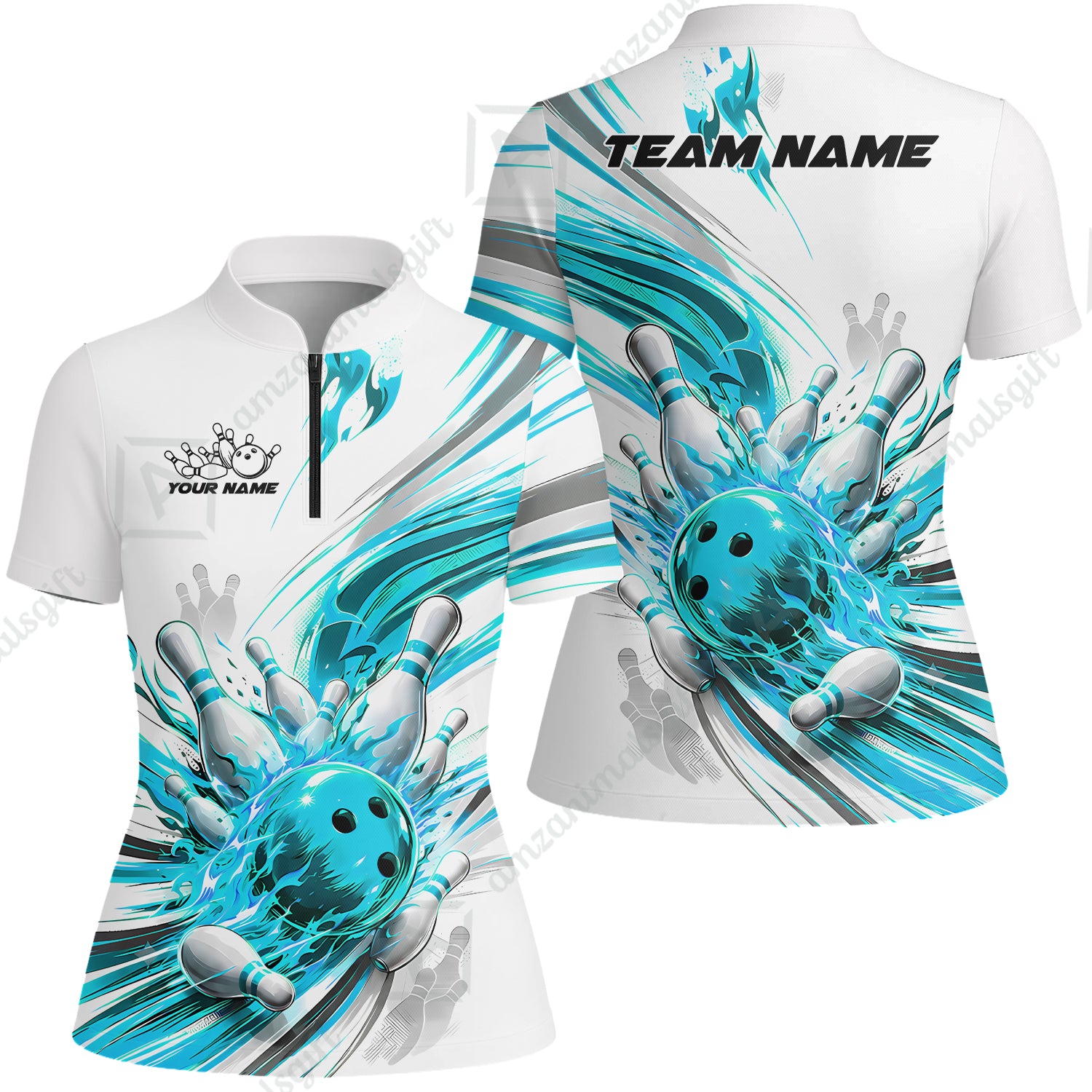 Women Jersey Shirt||Cyan