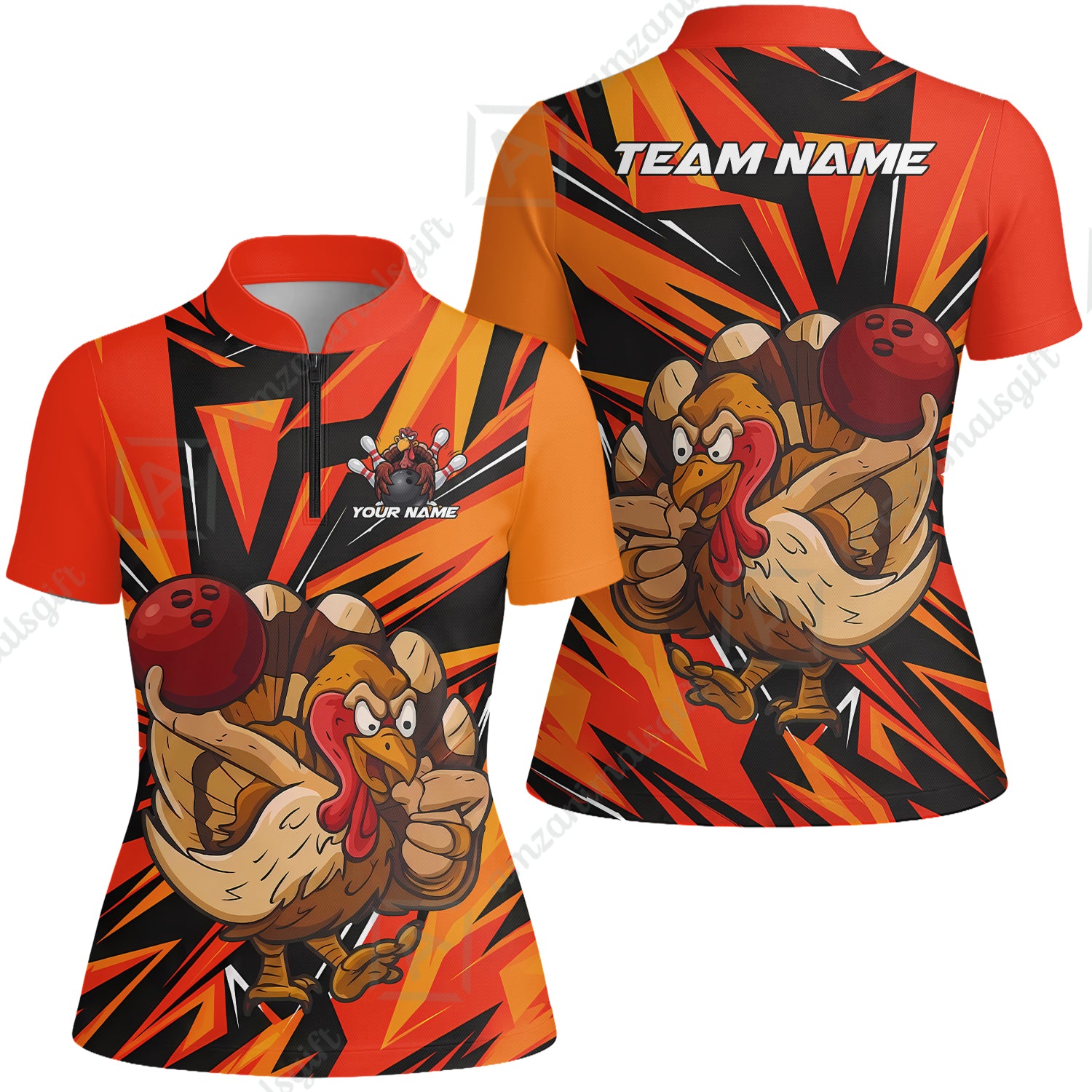 Women Jersey Shirt||Orange