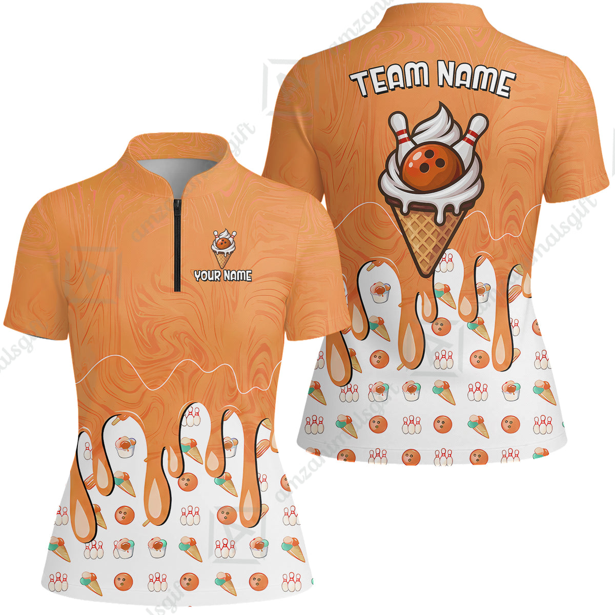 Women Jersey Shirt||Orange