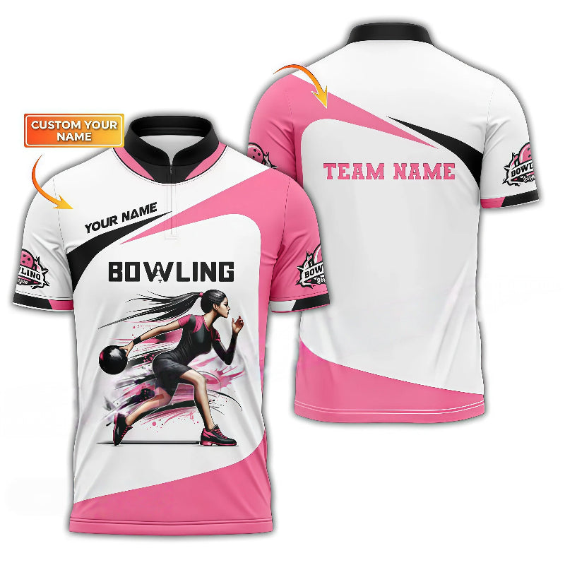 Women’s Bowling Player Design Jersey Shirt