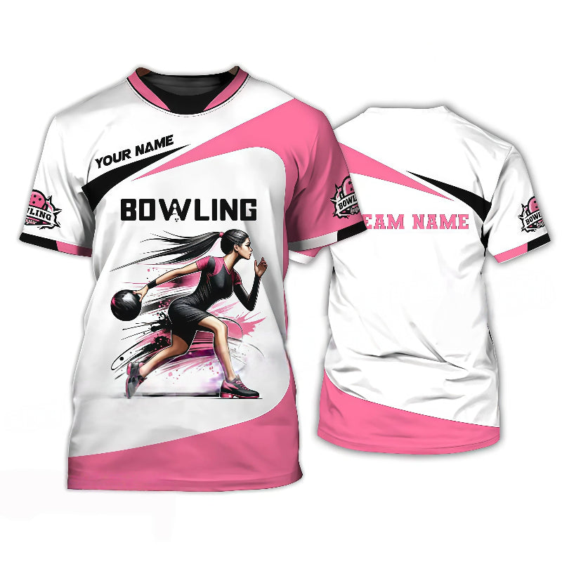 Women’s Bowling Player Design T-Shirt