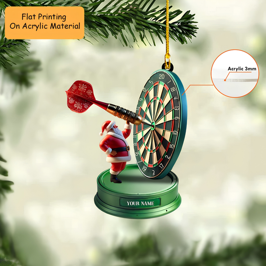 Personalized Dart Board Holding Pins Acrylic Ornament, Dart Keychain, Car Ornament, Christmas Ornament Gifts