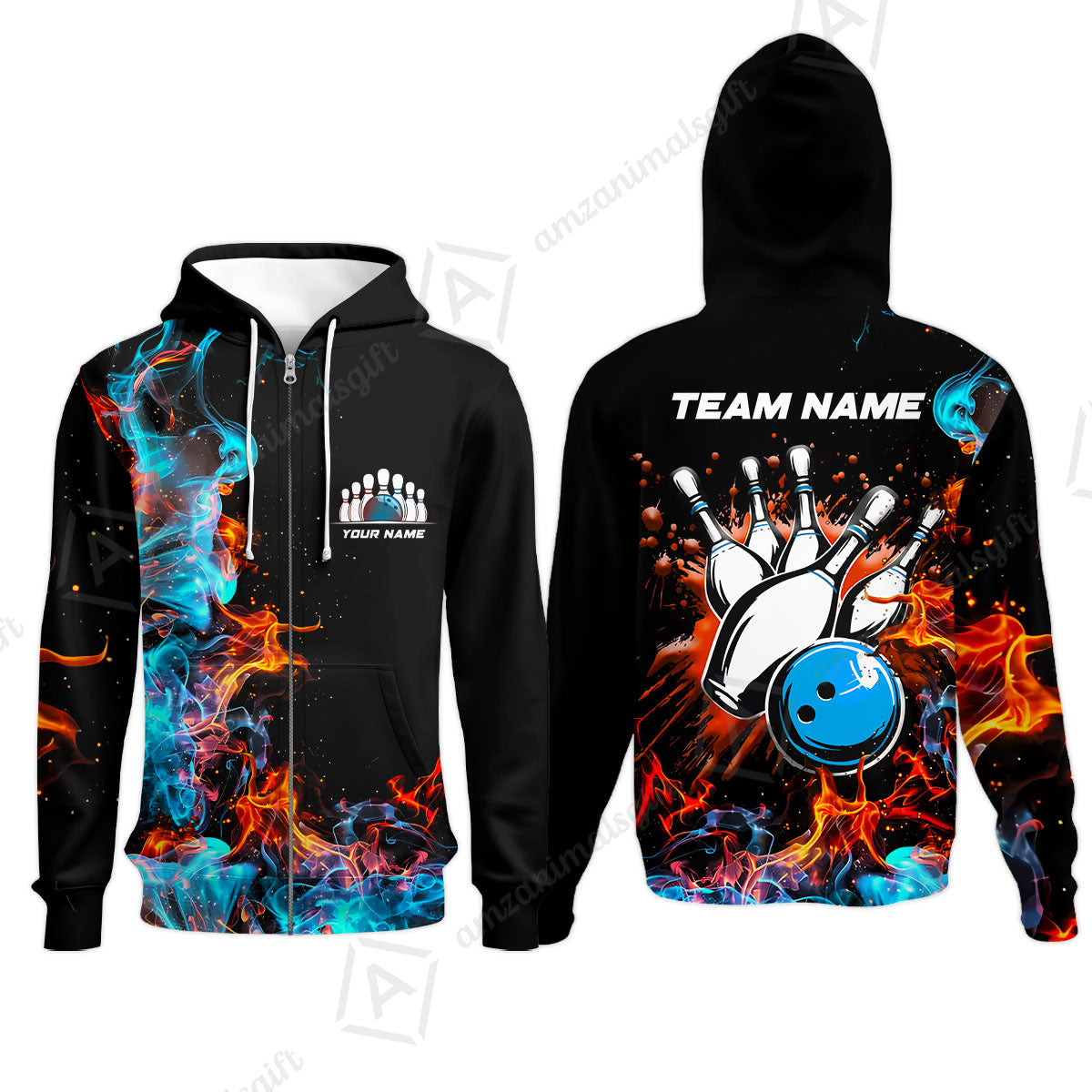 Customized Bowling Team Jersey, Bowling In Fires Multicolor Option Shirts, Custom Bowling Uniforms Jerseys For Bowlers