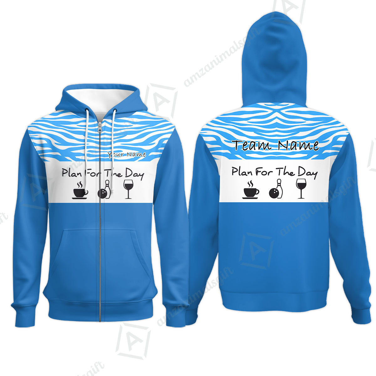 Custom Bowling Jersey Polo Shirt, Pink Zebra Pattern Bowling, Custom Bowling Jersey Team Shirt For Players With Name & Team Name
