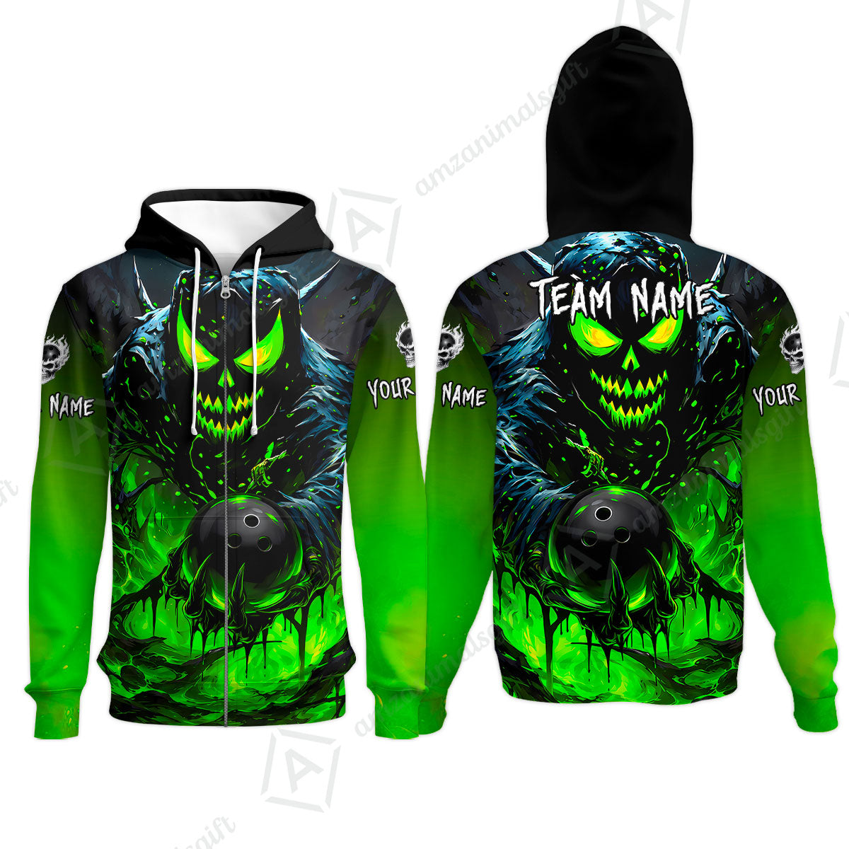 Custom Bowling Jersey Polo Shirt, Hellfire Strike, Custom Bowling Jersey Team Shirt For Players With Name & Team Name