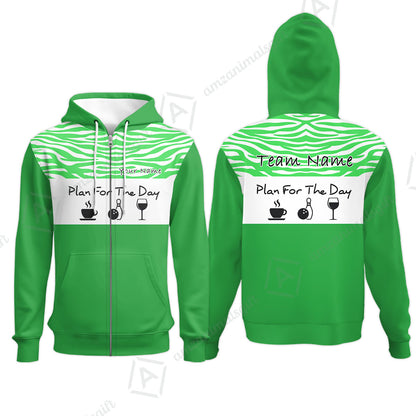 Custom Bowling Jersey Polo Shirt, Pink Zebra Pattern Bowling, Custom Bowling Jersey Team Shirt For Players With Name & Team Name