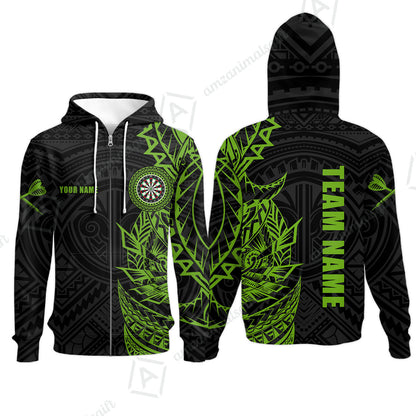 Custom Tribal Darts Team Men Polo Shirts, Darts uniforms Tribal Darts Personalized Name And Team Name