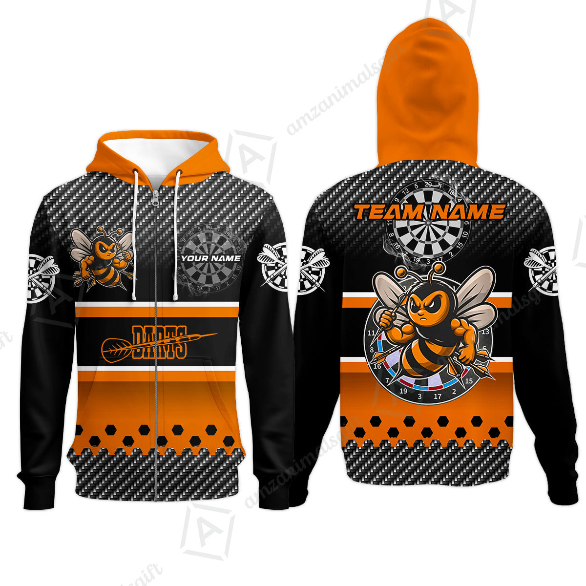 Custom Funny Bee Darts Unisex Polo Team Shirts, Custom Team League Darts Jersey Polo , Custom Darts Team Jerseys Uniform