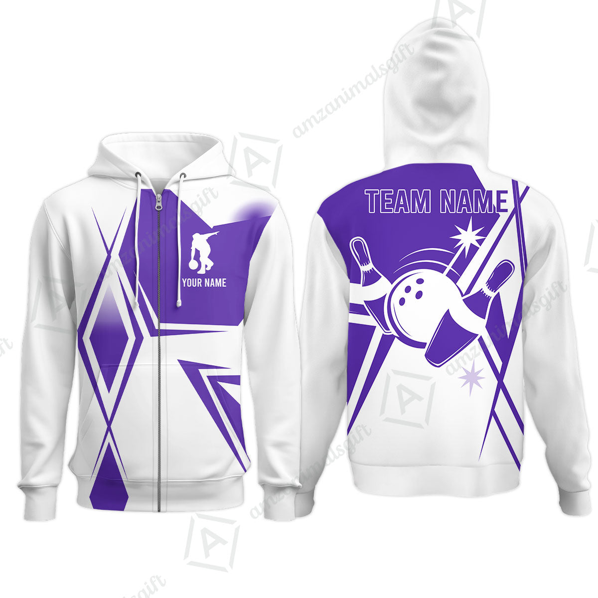 Custom Bowling Team Jersey,  Custom Name And Team Name Bowling Jersey Multicolor Polo Quarter-Zip Shirts, Custom Bowling Uniforms Jerseys