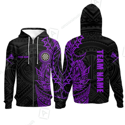 Custom Tribal Darts Team Men Polo Shirts, Darts uniforms Tribal Darts Personalized Name And Team Name