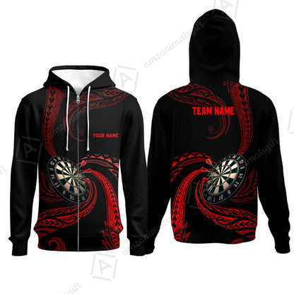 Custom Roll Tribal Darts Team Men Polo Shirts, Darts uniforms Roll Tribal Darts Personalized Name And Team Name