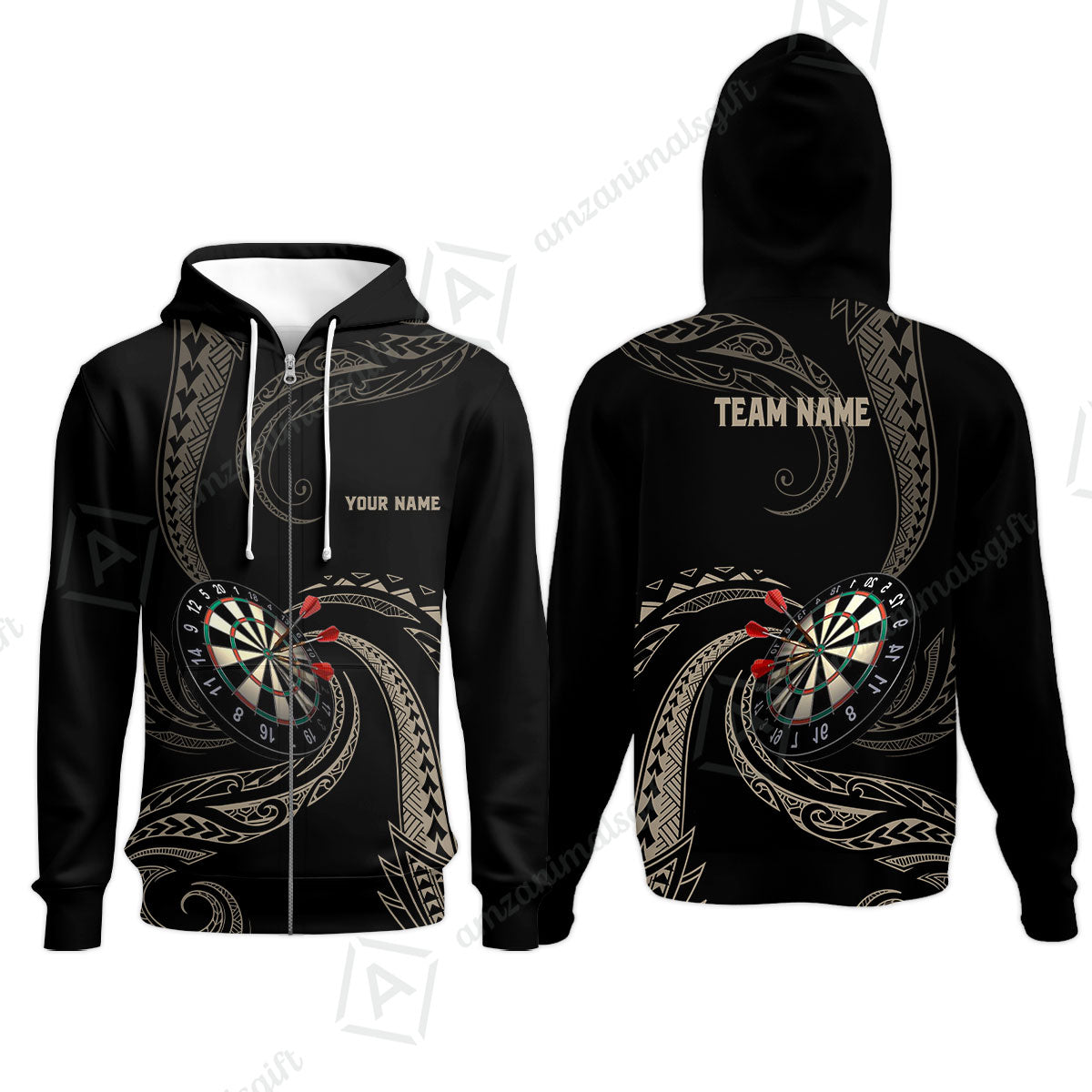 Custom Roll Tribal Darts Team Men Polo Shirts, Darts uniforms Roll Tribal Darts Personalized Name And Team Name