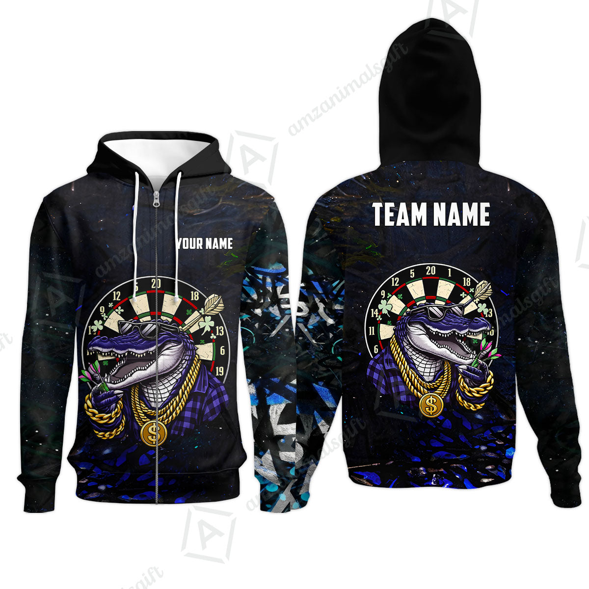 Custom Darts Team Jersey, Personalized Alligator Dart Jersey Shirt For Players With Name & Team Name