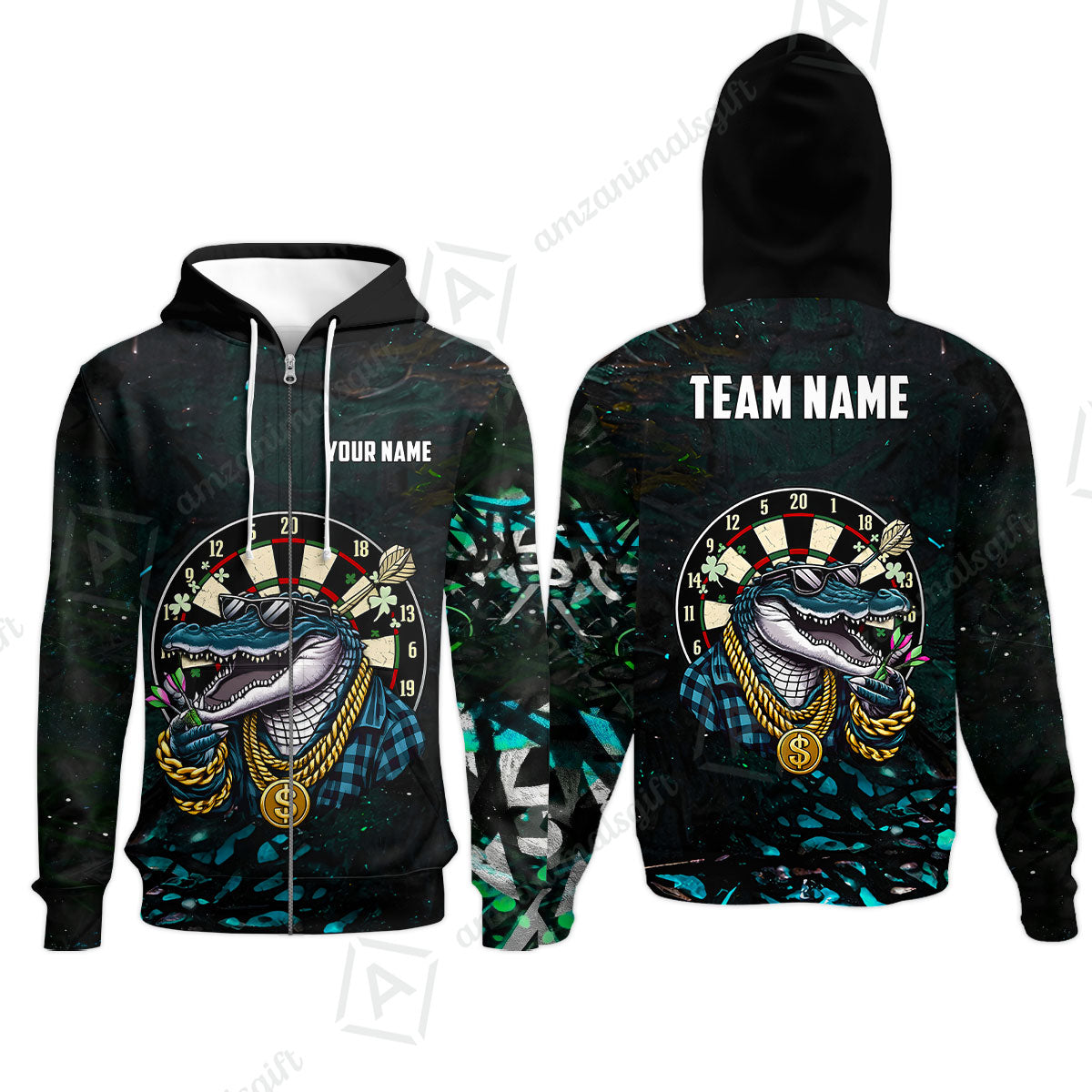 Custom Darts Team Jersey, Personalized Alligator Dart Jersey Shirt For Players With Name & Team Name