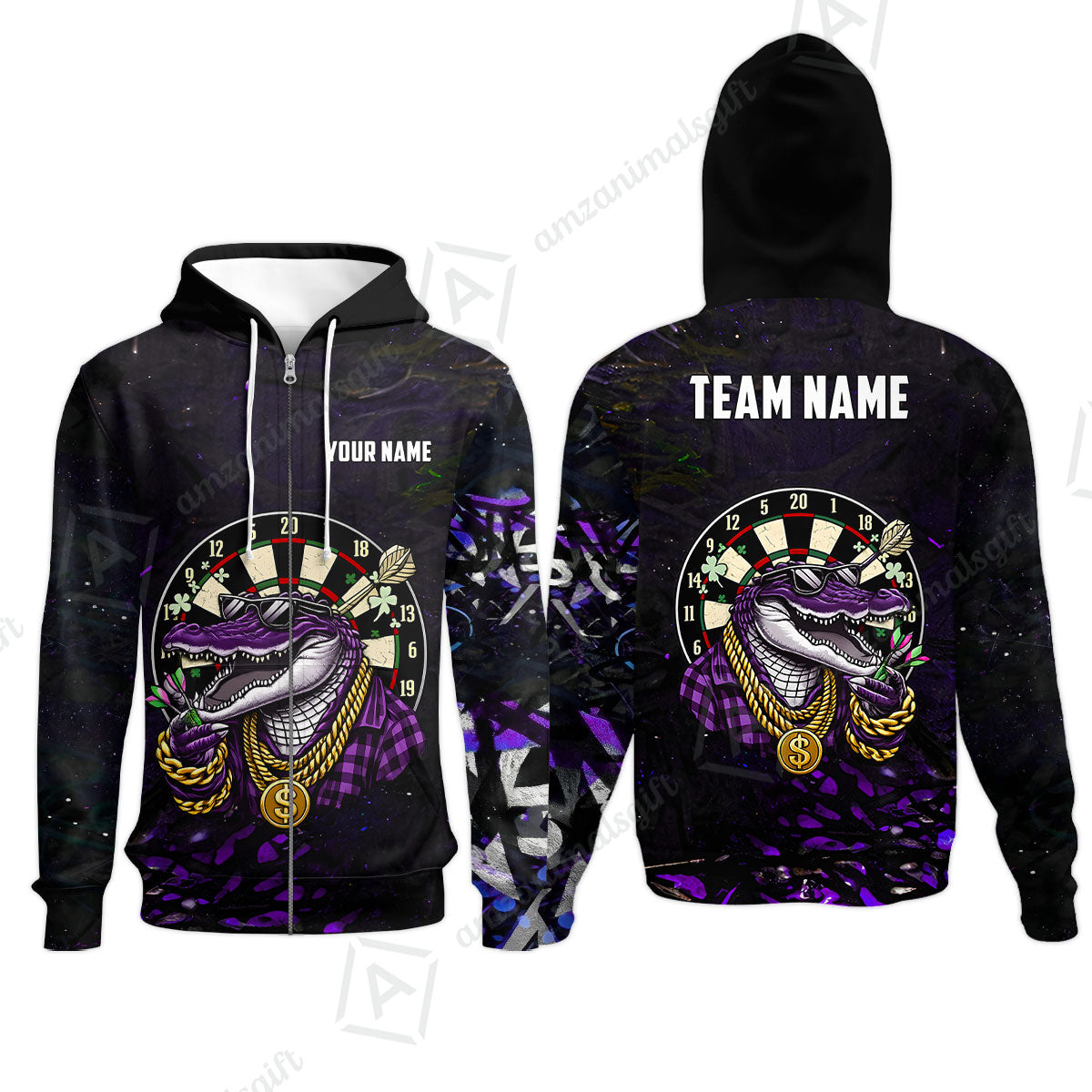 Custom Darts Team Jersey, Personalized Alligator Dart Jersey Shirt For Players With Name & Team Name