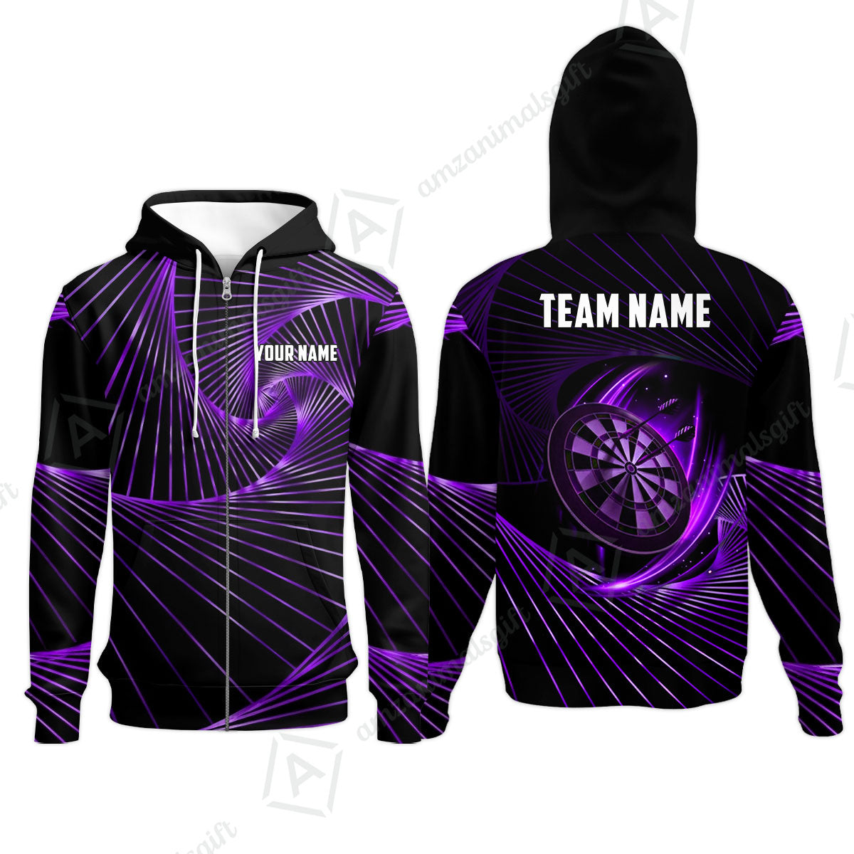 Custom Darts Team Jersey, Personalized Dark Flame Dart Polo Shirt For Players With Name & Team Name