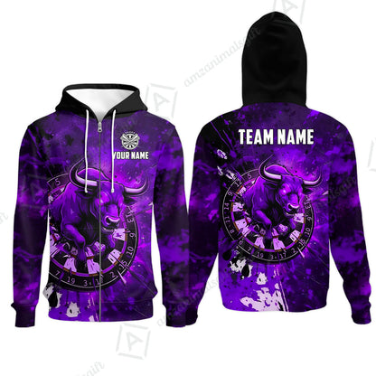Custom Darts Team Jersey, Personalized Raging Bull Jersey Shirt For Players With Name & Team Name