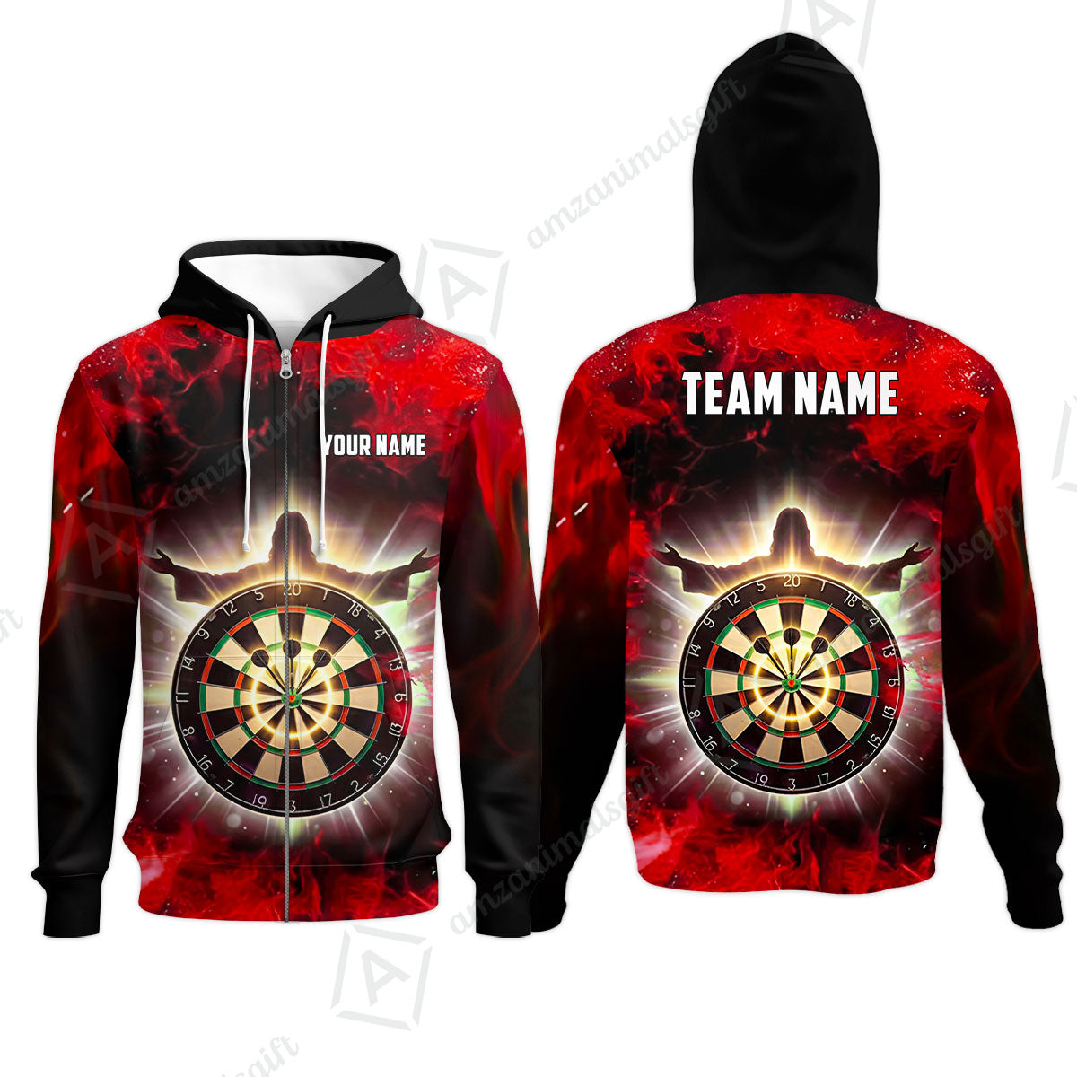 Custom Darts Team Jersey, Personalized Heavenly Strike Dart Polo Shirt For Players With Name & Team Name