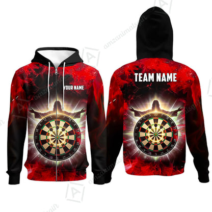 Custom Darts Team Jersey, Personalized Heavenly Strike Dart Polo Shirt For Players With Name & Team Name