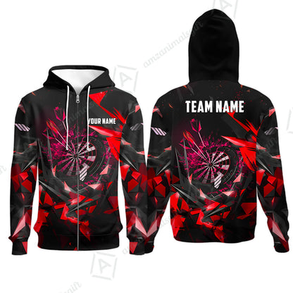 Custom Darts Team Jersey, Personalized Fury Dart Jersey Shirt For Players With Name & Team Name