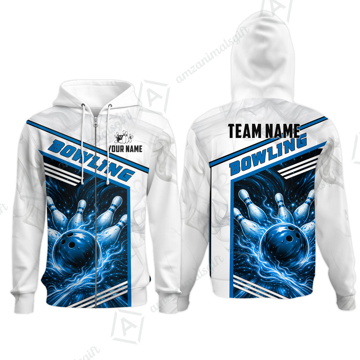 Custom Bowling Jersey Polo Shirt, Retro Racing & Fire Strike, Custom Bowling Jersey Team Shirt For Players With Name & Team Name
