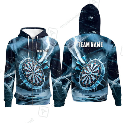 Custom Darts Team Jersey, Personalized Ice Strike Darts Polo Shirt For Players With Name & Team Name