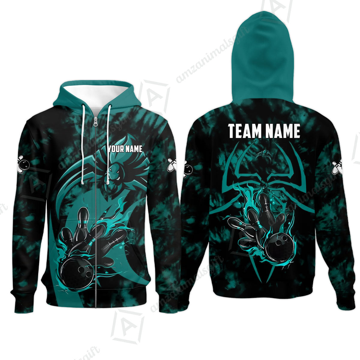 Custom Bowling Jersey Polo Shirt, Neon Venom Spider Monster, Custom Bowling Jersey Team Shirt For Players With Name and Team Name