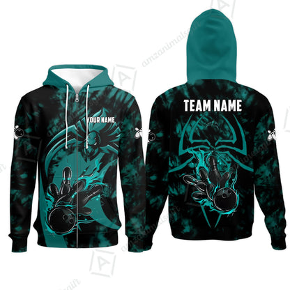 Custom Bowling Jersey Polo Shirt, Neon Venom Spider Monster, Custom Bowling Jersey Team Shirt For Players With Name and Team Name