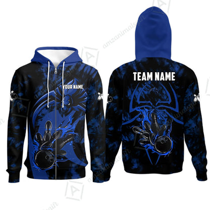 Custom Bowling Jersey Polo Shirt, Neon Venom Spider Monster, Custom Bowling Jersey Team Shirt For Players With Name and Team Name