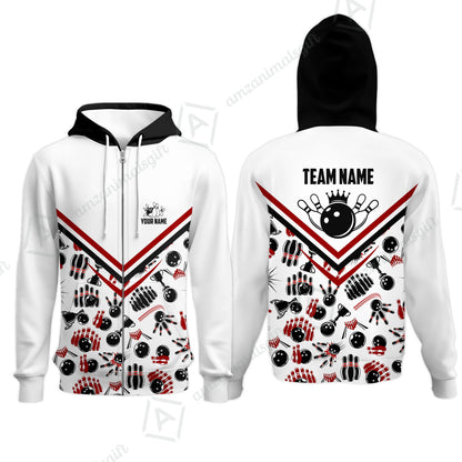 Custom Bowling Strike Bowling Pattern Team Unisex Polo Shirts, Customize your very own unique bowling uniforms jersey designs