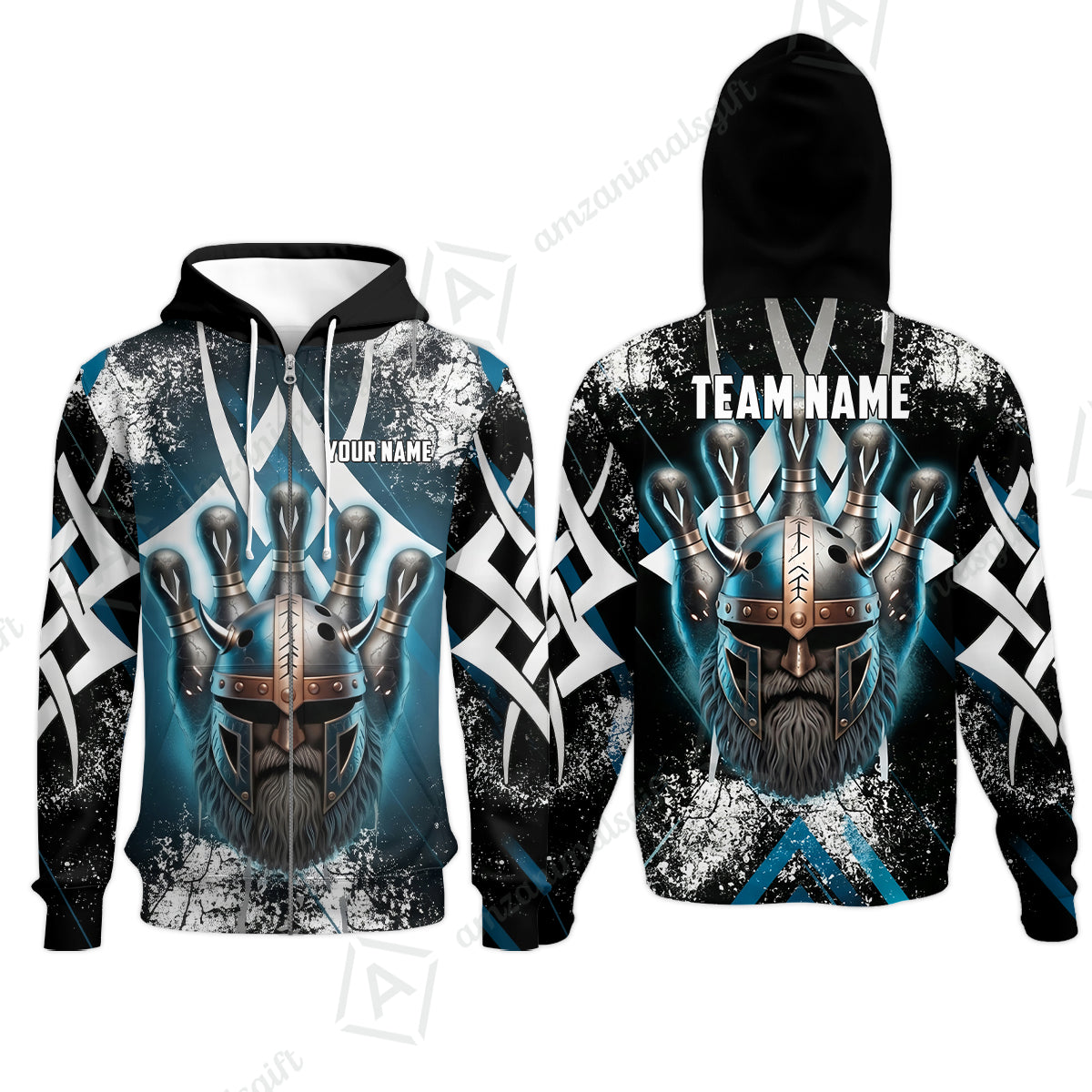 Custom Bowling Jersey Polo Shirt, Norse Warrior Bowling, Custom Bowling Jersey Team Shirt For Players With Name and Team Name