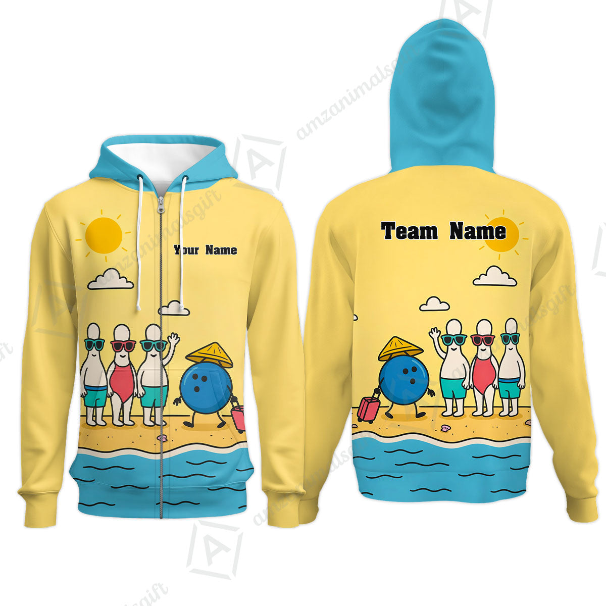Custom Bowling Jersey Polo Shirt, Funny Summer Beach Holiday Pins, Custom Bowling Jersey Team Shirt For Players With Name and Team Name