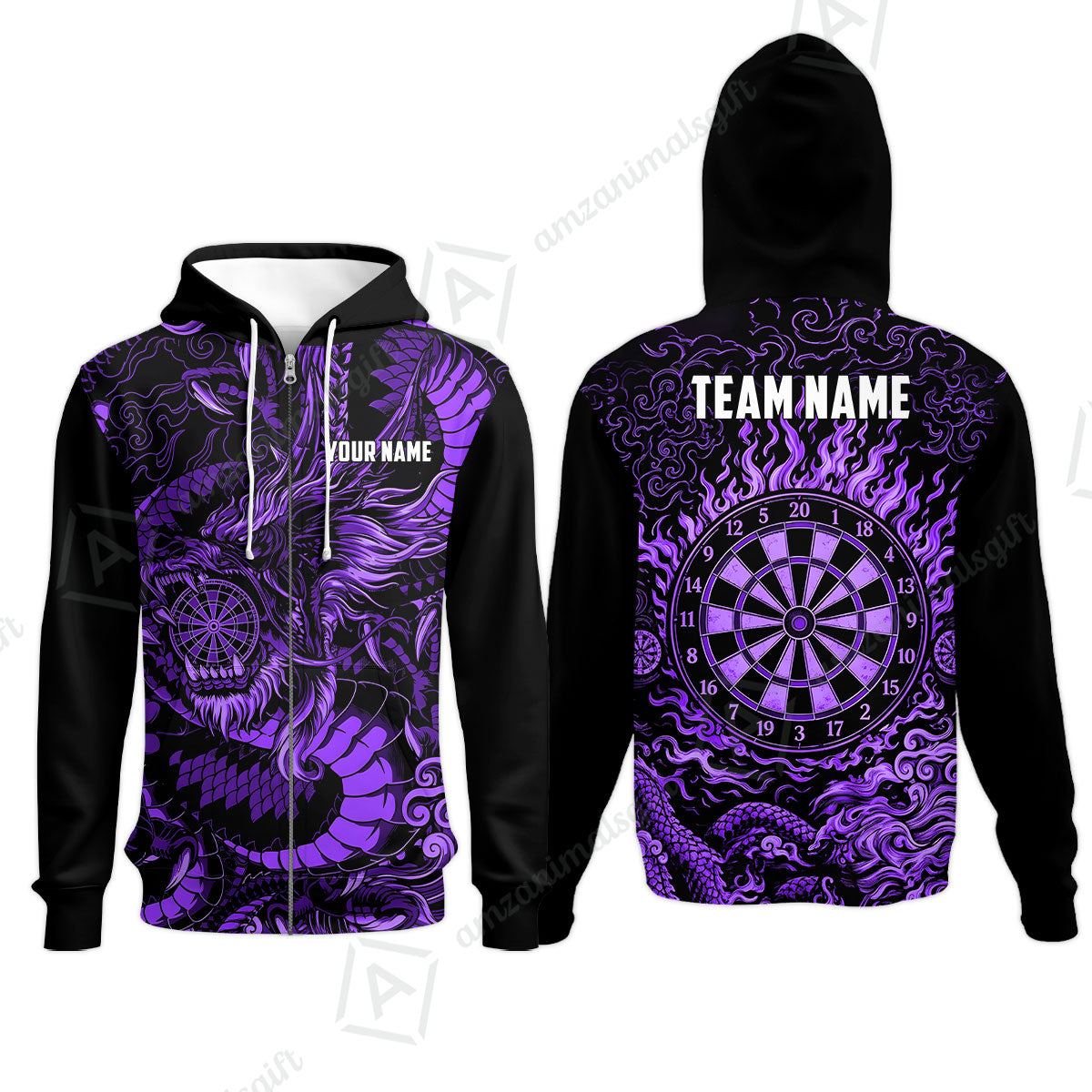Custom Darts Jersey Polo Shirt, Dragon's Bullseye Darts, Custom Dart Jersey Team Shirt For Players With Name & Team Name