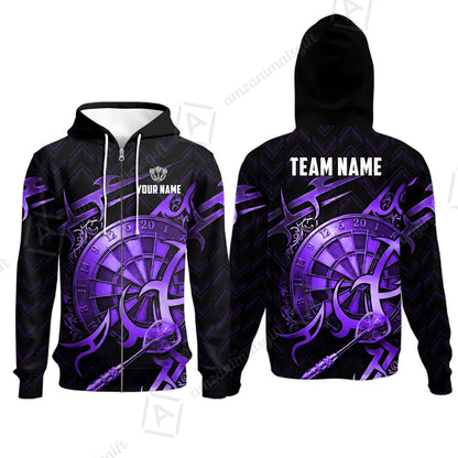 Custom Darts Jersey Polo Shirt, Tribal Darts & Mechanical Inferno, Custom Dart Jersey Team Shirt For Players With Name & Team Name