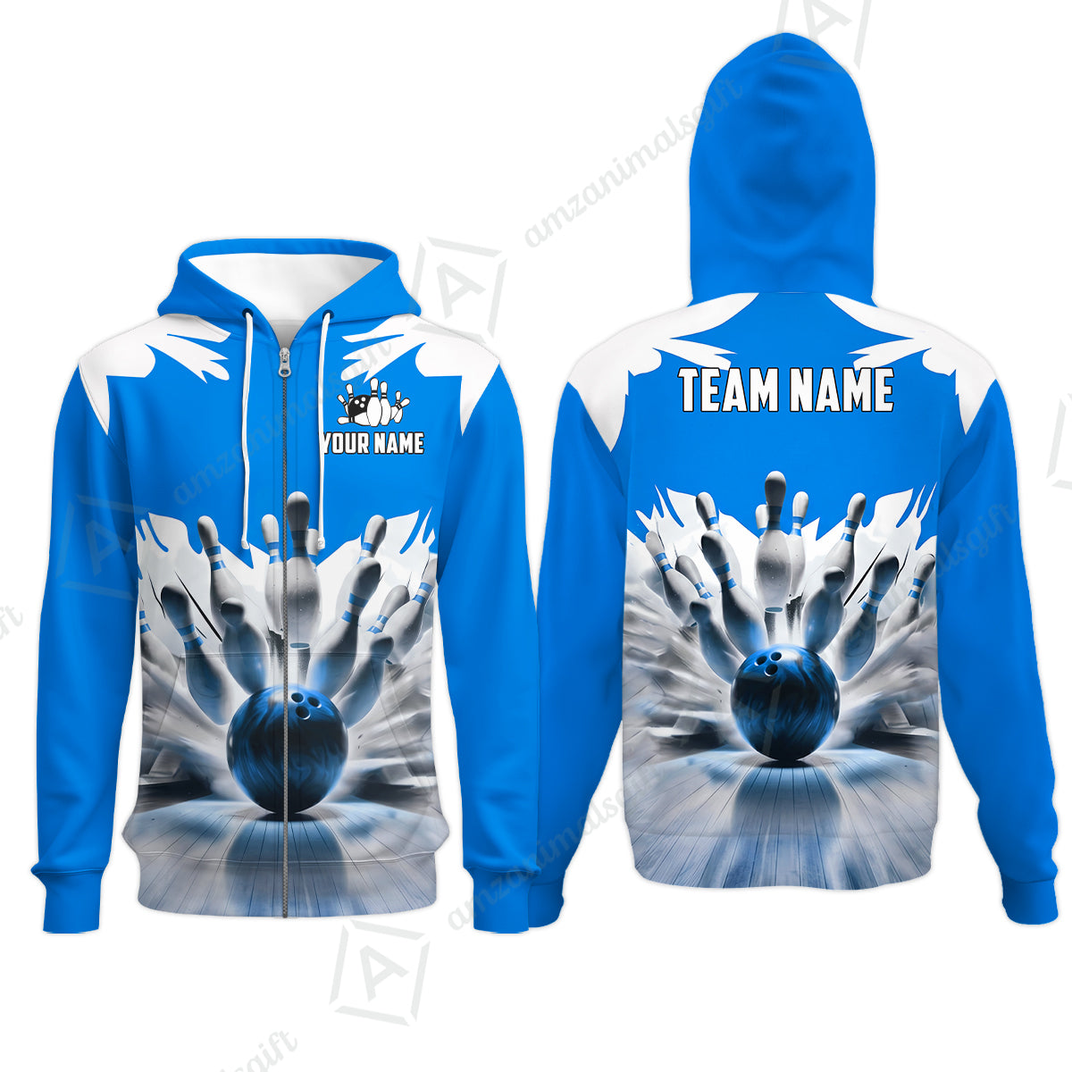 Custom Bowling Jersey Polo Shirt, Electric Marble Strike, Custom Bowling Jersey Team Shirt For Players With Name and Team Name